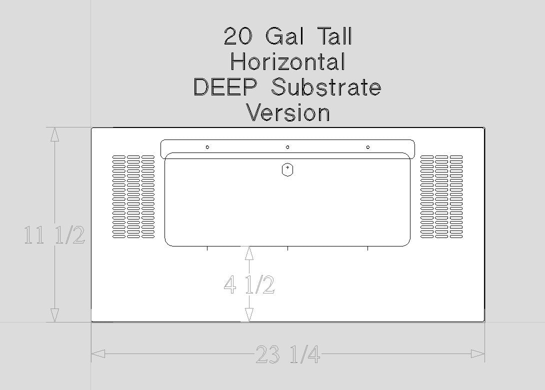 20 gallon tall aquarium weight distribution diagram