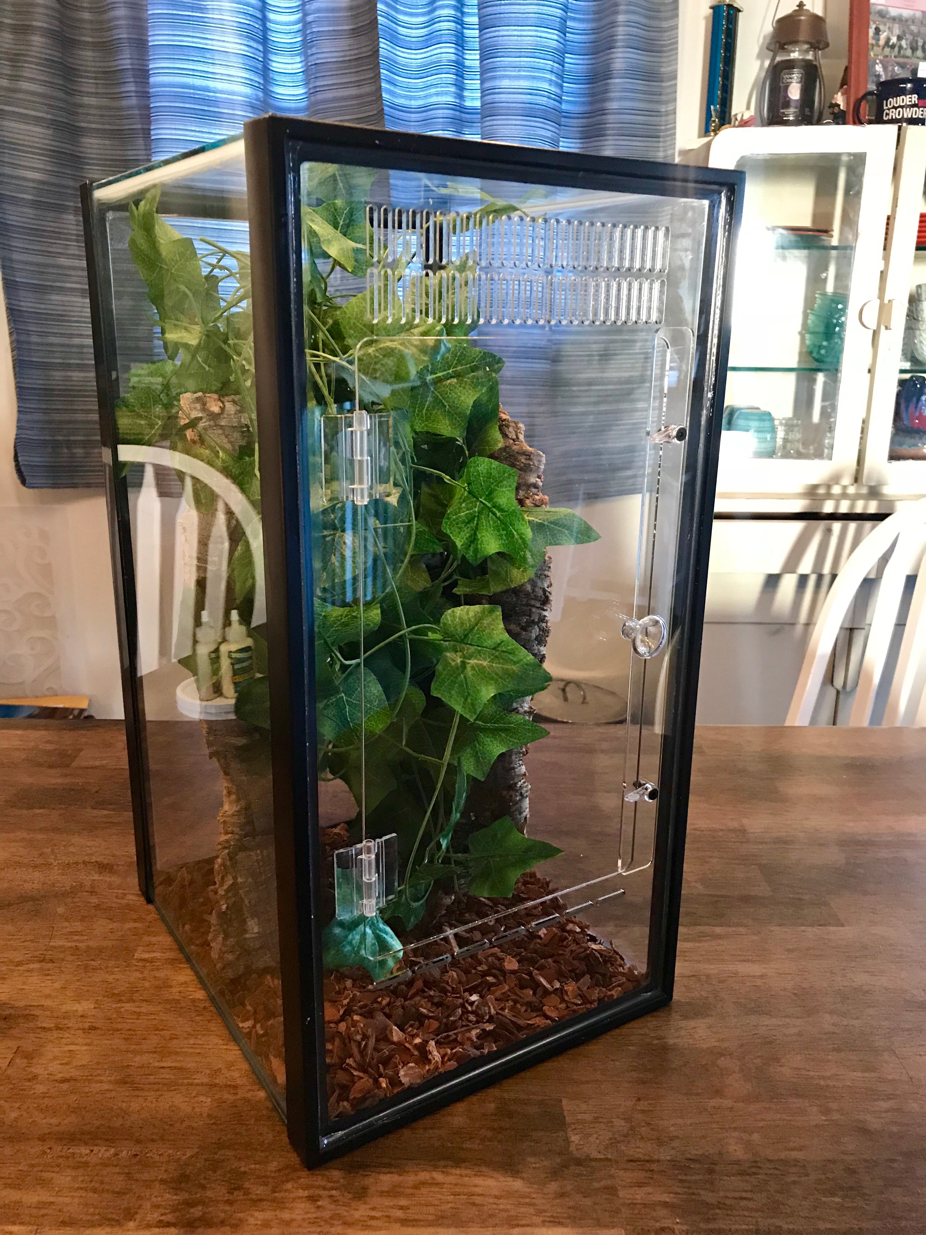 10 Gallon VERTICAL Aquarium Gecko/Arboreal Conversion Kit – I Heart Geckos